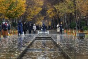 اولین بارش باران در محور فرهنگی و تاریخی چهارباغ اصفهان