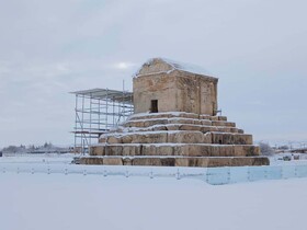 طبیعت برفی میراث‌جهانی پاسارگاد