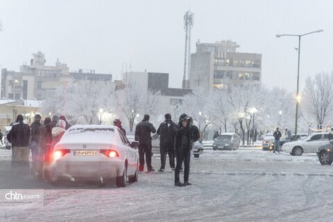 بارش برف در شهرکرد