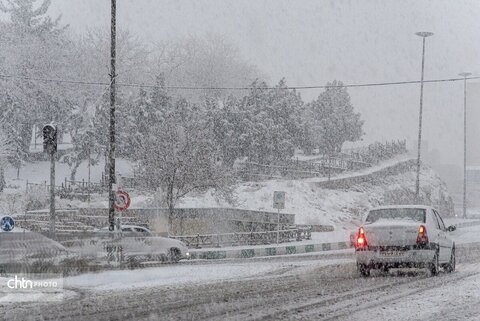 بارش برف در شهرکرد