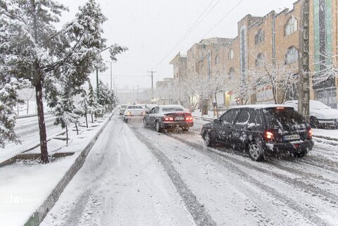 بارش برف در شهرکرد