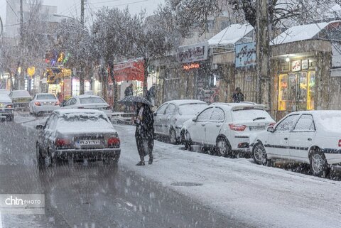 بارش برف در شهرکرد