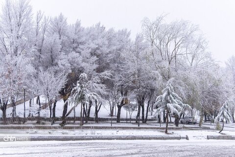 بارش برف در شهرکرد