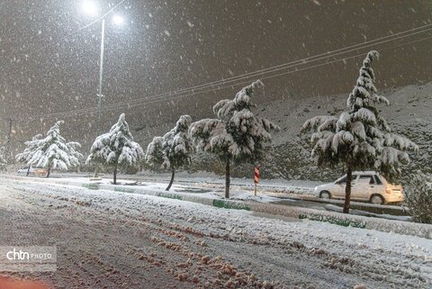 بارش برف در شهرکرد