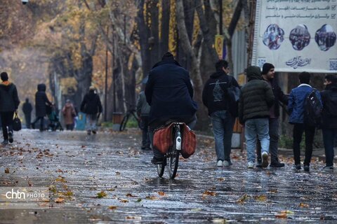 اولین بارش باران در محور فرهنگی و تاریخی چهارباغ اصفهان