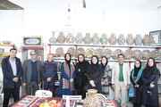 بازدید معاون صنایع‌دستی و هنرهای سنتی کشور از کارگاه‌های صنایع‌دستی سمنان