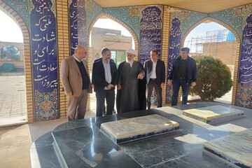 بازدید نماینده مردم اشتهارد در مجلس شورای اسلامی از عملیات عمرانی بقعه متبرکه امام زاده سلیمان(س) اشتهارد