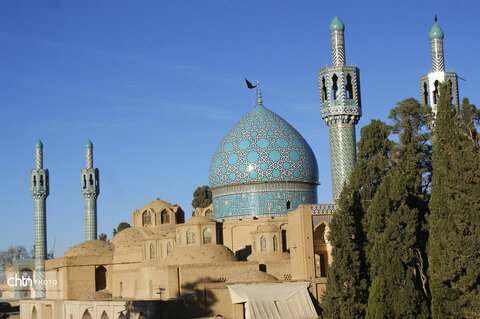 مرمت گنبد آرامگاه شاه نعمت‌الله ماهان انجام شد