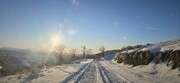 جلوه زمستانی در ارتفاعات استان گلستان؛ جاده‌ها و جنگل‌ها در قاب سپید برف