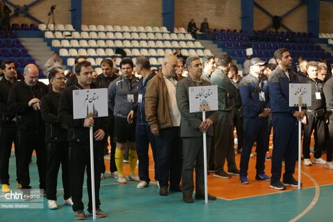 مراسم افتتاحیه و نخستین روز سومین مسابقات فوتسال کشوری وزارت میراث‌فرهنگی در مازندران