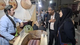 بازدید سرپرست اداره کل میراث فرهنگی، گردشگری و صنایع دستی هرمزگان از نمایشگاه