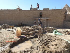 مرمت قلعه تاریخی گلاشگرد شهرستان فاریاب