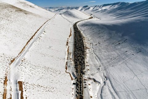 تفریحات زمستانی در پیست اسکی بارده