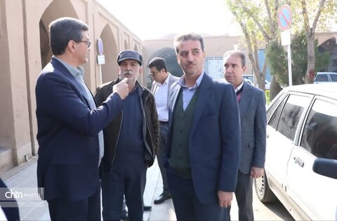 بازدید معاون عمرانی استاندار از پروژه‌های مرمتی بافت تاریخی یزد