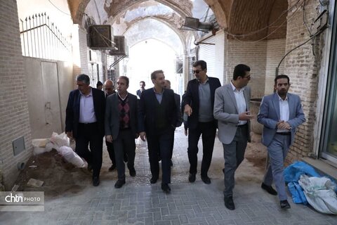 بازدید معاون عمرانی استاندار از پروژه‌های مرمتی بافت تاریخی یزد