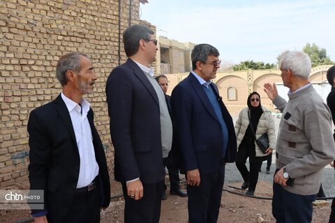 نظارت میدانی استاندار یزد بر طرح‌های فرهنگی، تاریخی و گردشگری