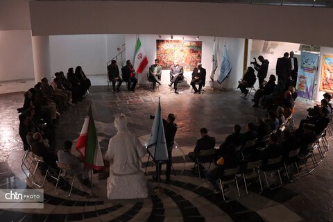 حوض نقالی باحضور استاندان در <<شنبه های گفت وگو >>در موزه بزرگ خراسان