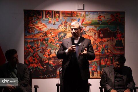 حوض نقالی باحضور استاندان در <<شنبه های گفت وگو >>در موزه بزرگ خراسان