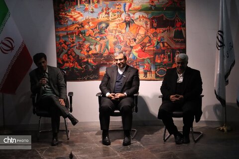 حوض نقالی باحضور استاندان در <<شنبه های گفت وگو >>در موزه بزرگ خراسان