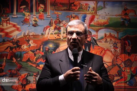 حوض نقالی باحضور استاندان در <<شنبه های گفت وگو >>در موزه بزرگ خراسان