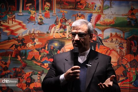 حوض نقالی باحضور استاندان در <<شنبه های گفت وگو >>در موزه بزرگ خراسان