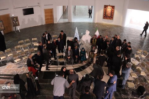 حوض نقالی باحضور استاندان در <<شنبه های گفت وگو >>در موزه بزرگ خراسان