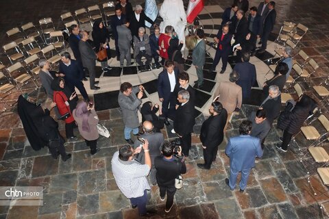 حوض نقالی باحضور استاندان در <<شنبه های گفت وگو >>در موزه بزرگ خراسان