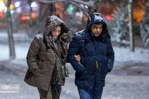 شب برفی اردبیل