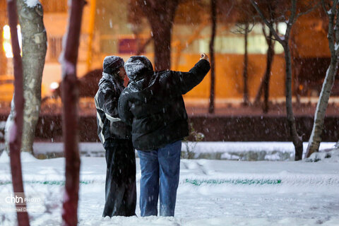 شب برفی اردبیل