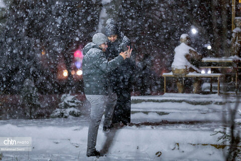 شب برفی اردبیل