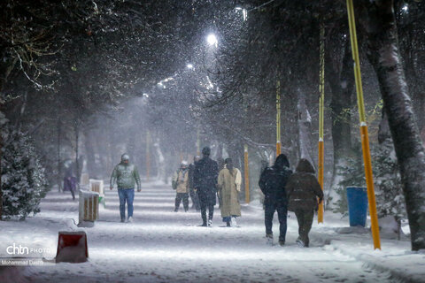 شب برفی اردبیل