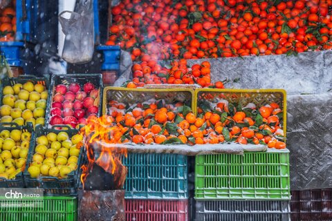 بارش برف و کولاک شدید در اردبیل