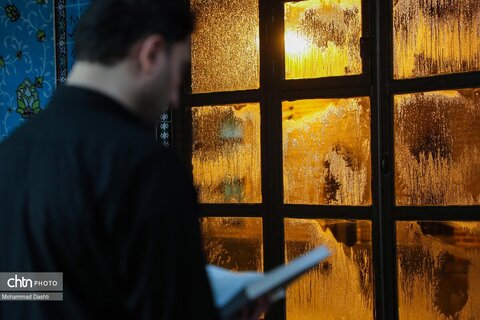 مراسم معنوی اعتکاف در اردبیل