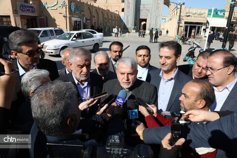 توسعه گردشگری و صیانت از میراث تاریخی؛ بازدیدهای میدانی وزیر میراث‌فرهنگی از پروژه‌های شاخص یزد_تصویری ۲