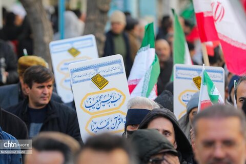 راهپیمایی محکومیت اغتشاشات در اردبیل