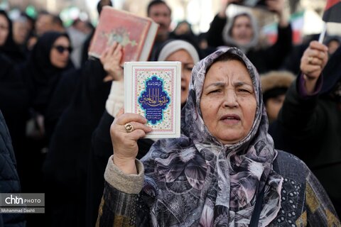 راهپیمایی محکومیت اغتشاشات در اردبیل