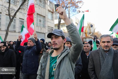 راهپیمایی محکومیت اغتشاشات در اردبیل