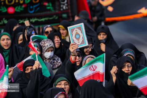 راهپیمایی محکومیت اغتشاشات در اردبیل