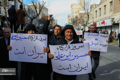 راهپیمایی محکومیت اغتشاشات در اردبیل