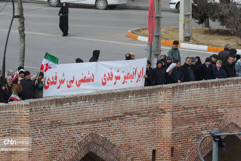 راهپیمایی محکومیت اغتشاشات در اردبیل