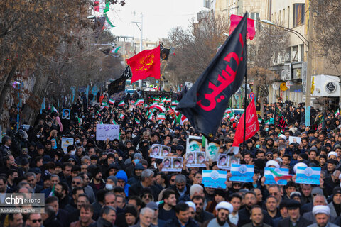 راهپیمایی محکومیت اغتشاشات در اردبیل