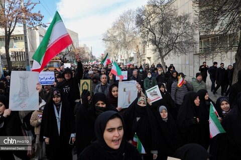 راهپیمایی محکومیت اغتشاشات در اردبیل