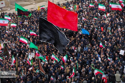 راهپیمایی محکومیت اغتشاشات در اردبیل