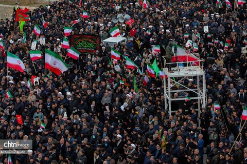 راهپیمایی محکومیت اغتشاشات در اردبیل