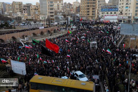 راهپیمایی محکومیت اغتشاشات در اردبیل