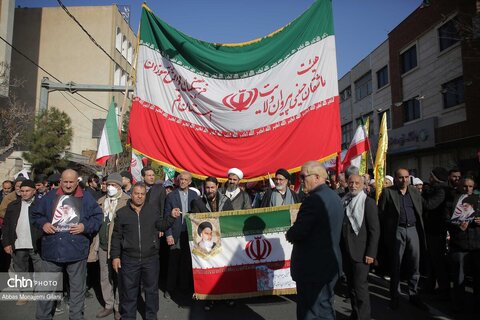 راهپیمایی پرشور مردم قم در محکومیت تروریست‌های آشوبگر