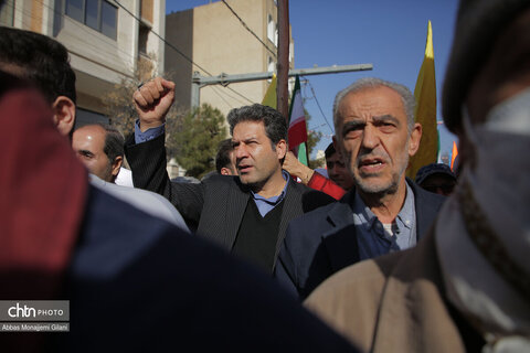 راهپیمایی پرشور مردم قم در محکومیت تروریست‌های آشوبگر