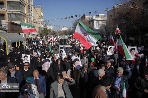 راهپیمایی پرشور مردم قم در محکومیت تروریست‌های آشوبگر