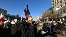 خروش مردم مشهد در اعلام تنفر از جنایات تروریستهای آمریکایی صهیونیستی