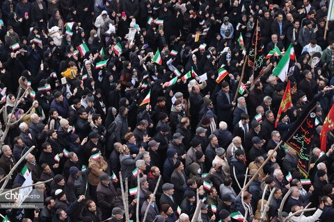 حضور پر خروش مردم تبریز در محکومیت اقدامات تروریست‌های مسلح